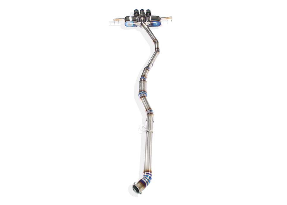 Yonristic Honda FK8 Type R valved exhaust - titanium build detail 19