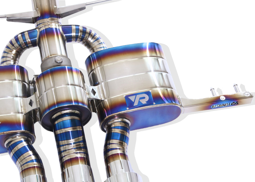 Yonristic Honda FK8 Type R valved exhaust - titanium build detail 21