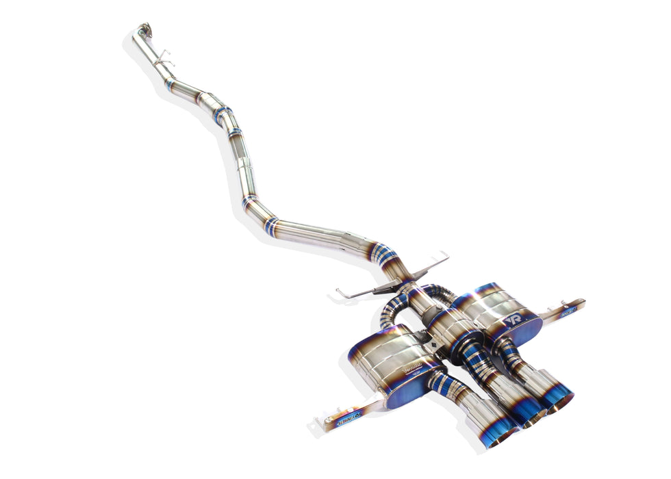 Yonristic Honda FK8 Type R valved exhaust - titanium build detail 10