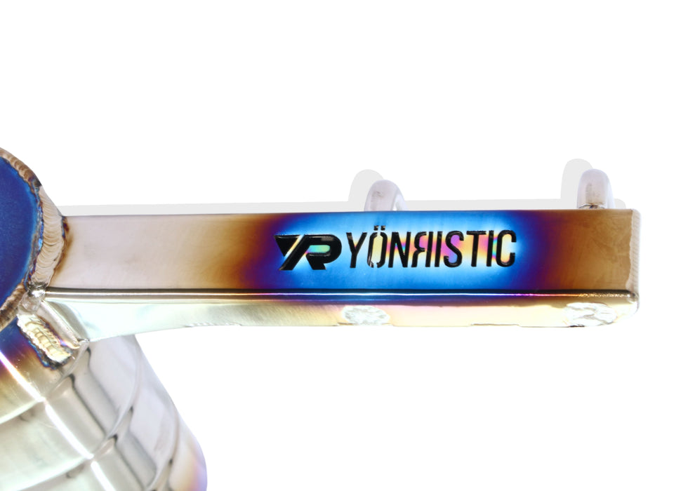 Yonristic Honda FK8 Type R valved exhaust - titanium build detail 22