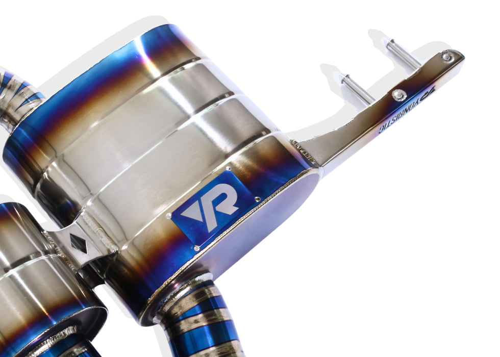 Yonristic Honda FK8 Type R valved exhaust - titanium build detail 4