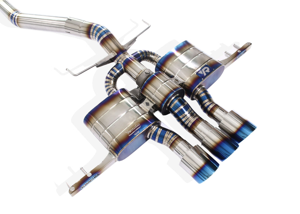 Yonristic Honda FK8 Type R valved exhaust - titanium build detail 6