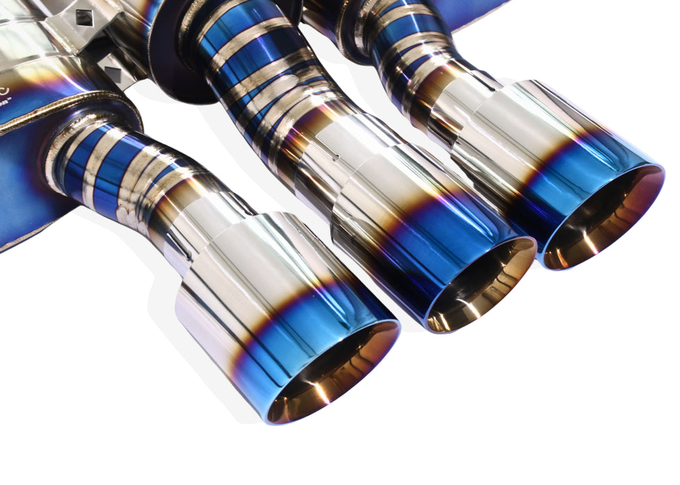 Yonristic Honda FK8 Type R valved exhaust - titanium build detail 7