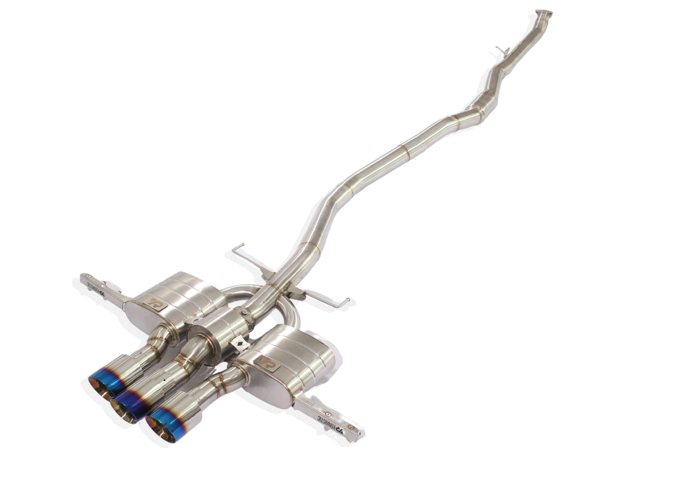 Yonristic Honda FK8 Type R valved exhaust - stainless steel build detail 15