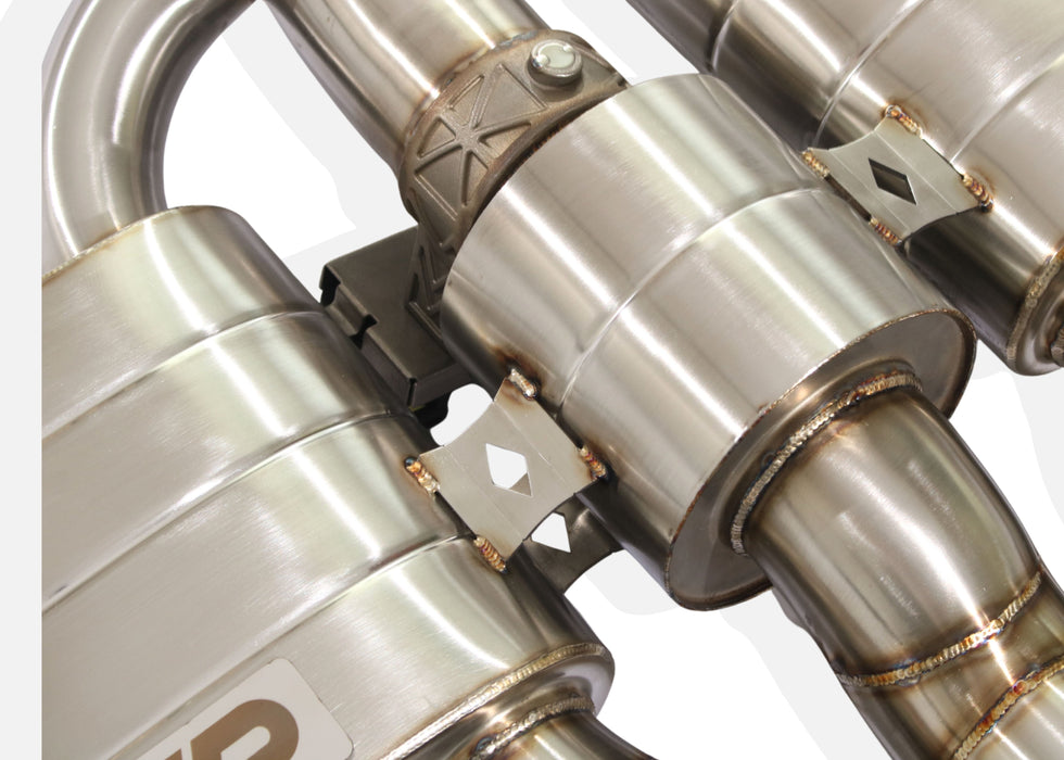 Yonristic Honda FK8 Type R valved exhaust - stainless steel build detail 5