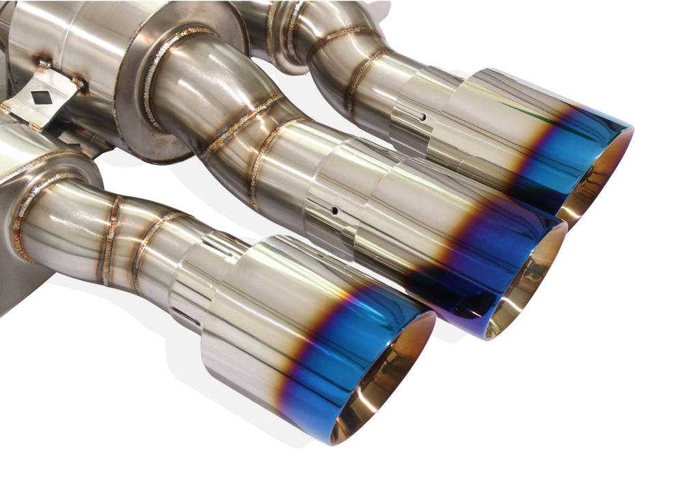 Yonristic Honda FK8 Type R valved exhaust - stainless steel build detail 7