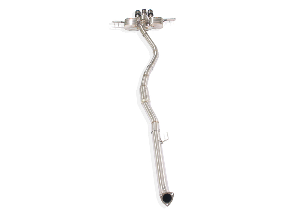 Yonristic Honda FK8 Type R valved exhaust - stainless steel build detail 17