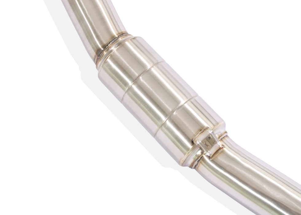 Yonristic Honda FK8 Type R valved exhaust - stainless steel build detail 13