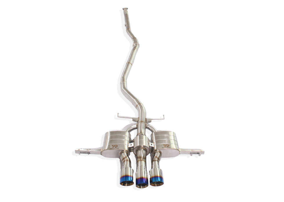 Yonristic Honda Civic Type R FK8 valved exhaust - T304 stainless steel build