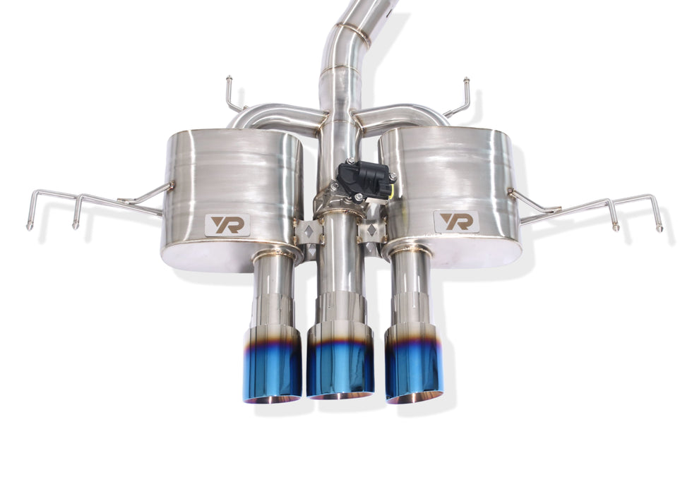 Yonristic Honda Civic Type R FL5 valved exhaust - fitted detail 2