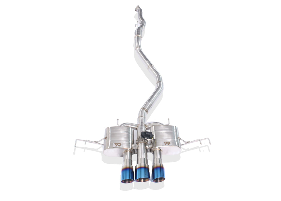 Yonristic Honda Civic Type R FL5 valved exhaust - fitted detail 1