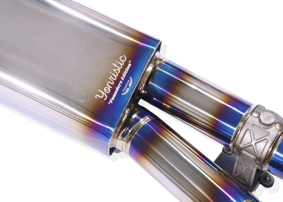 Yonristic Mercedes G63 / G550 valved exhaust - titanium build detail 4