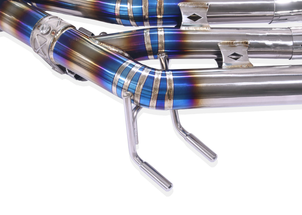 Yonristic Mercedes G63 / G550 valved exhaust - titanium build detail 7