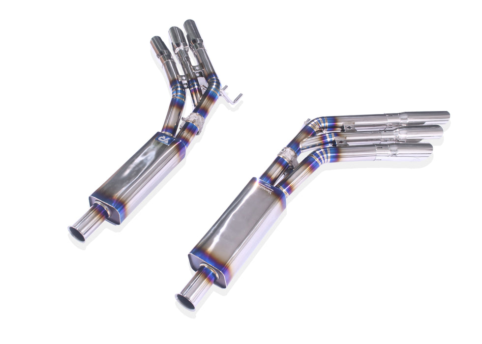 Yonristic Mercedes G63 / G550 valved exhaust - titanium build detail 12