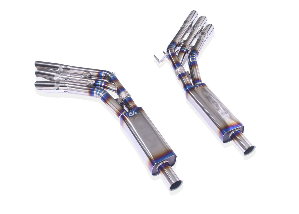 Yonristic Mercedes G63 / G550 valved exhaust - titanium build detail 13