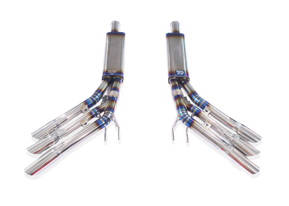 Yonristic Performance valved side-exit exhaust for Mercedes-AMG G63 / G550 W463A W464 - titanium build, main view
