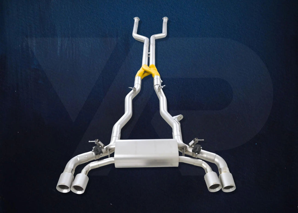 BMW G90 G99 M5 Yonristic Performance VANTA GOLD valved cat-back exhaust