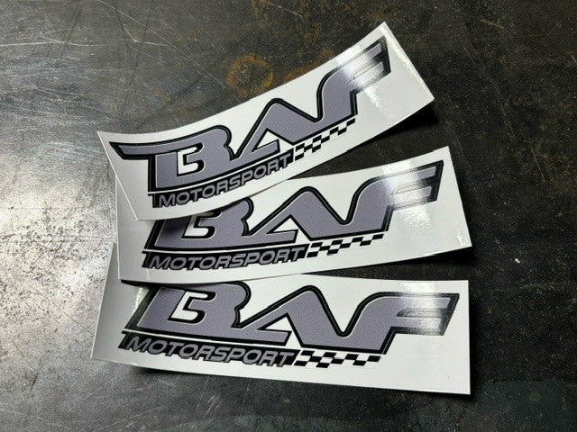 AUTOCOLLANT GRIS BAF MOTORSPORT