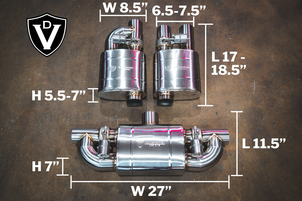 Kit de silencieux universel Valvetronic à soupape