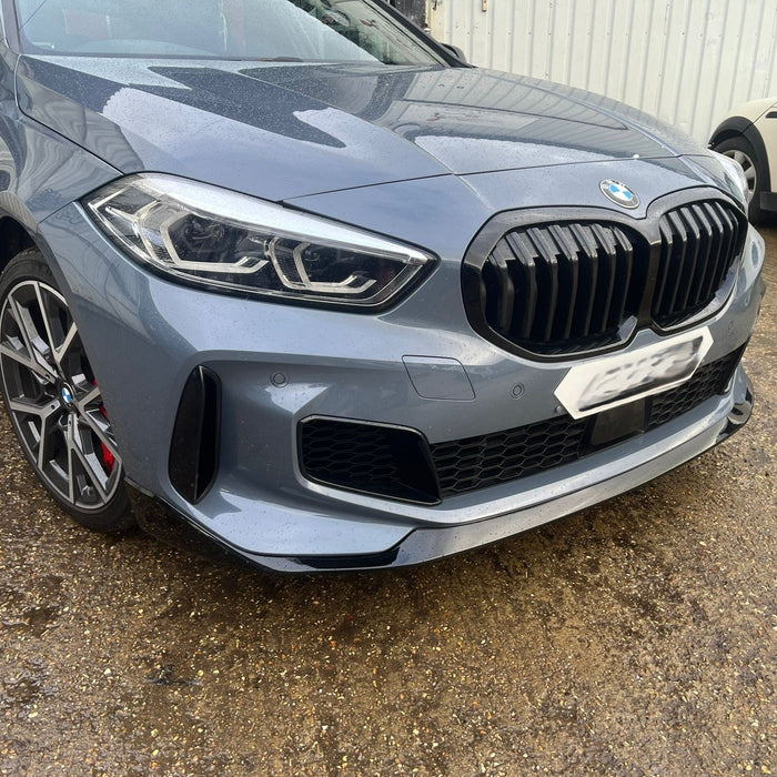 MP Style Gloss Black Front Splitter for BMW F40 1 Series 19-24