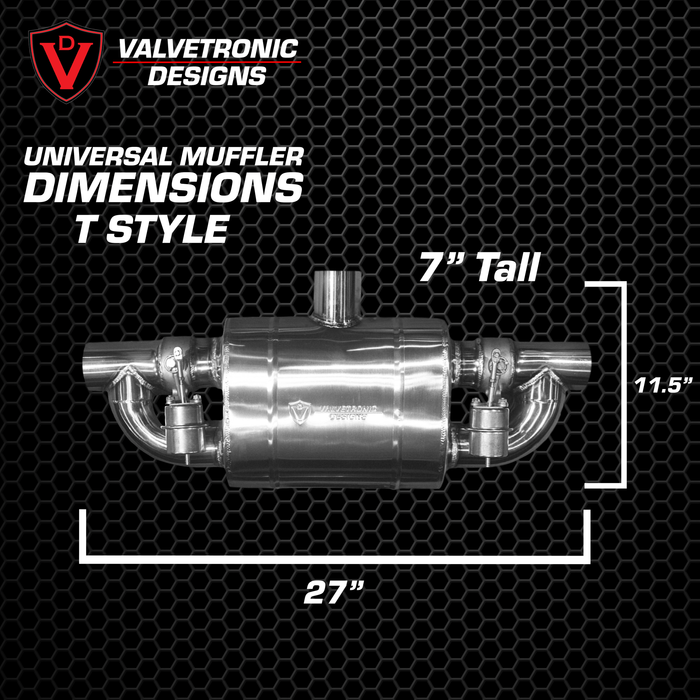 Kit de silencieux universel Valvetronic à soupape