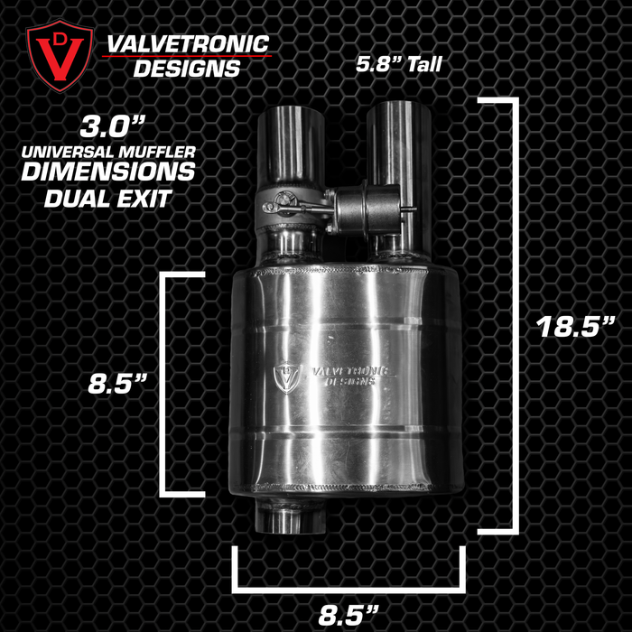Kit de silencieux universel Valvetronic à soupape