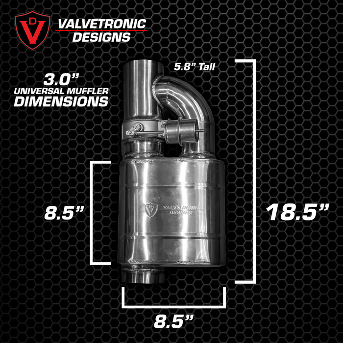 Kit de silencieux universel Valvetronic à soupape
