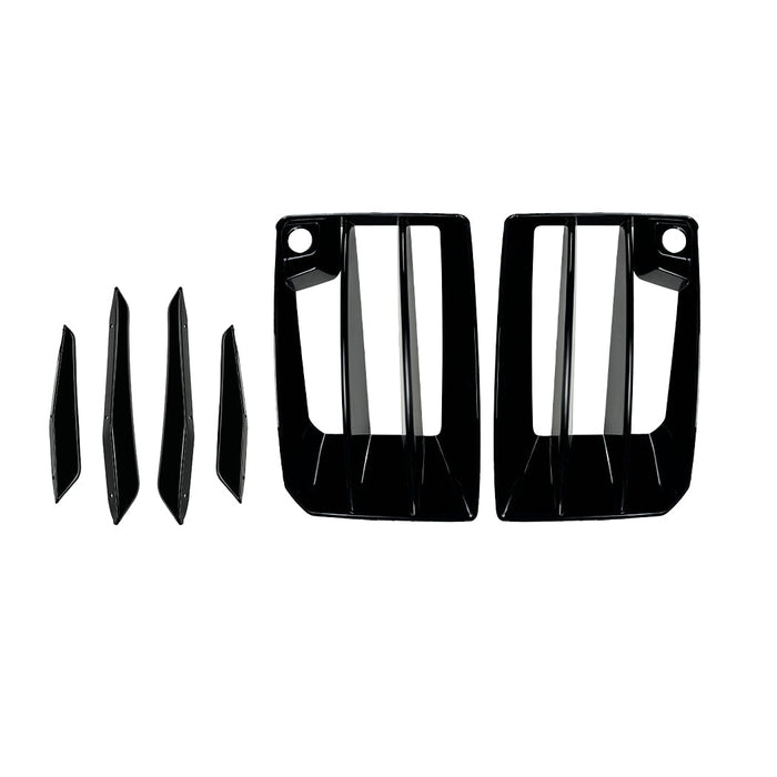 Gloss Black Front Canards for BMW G87 M2 23-Present