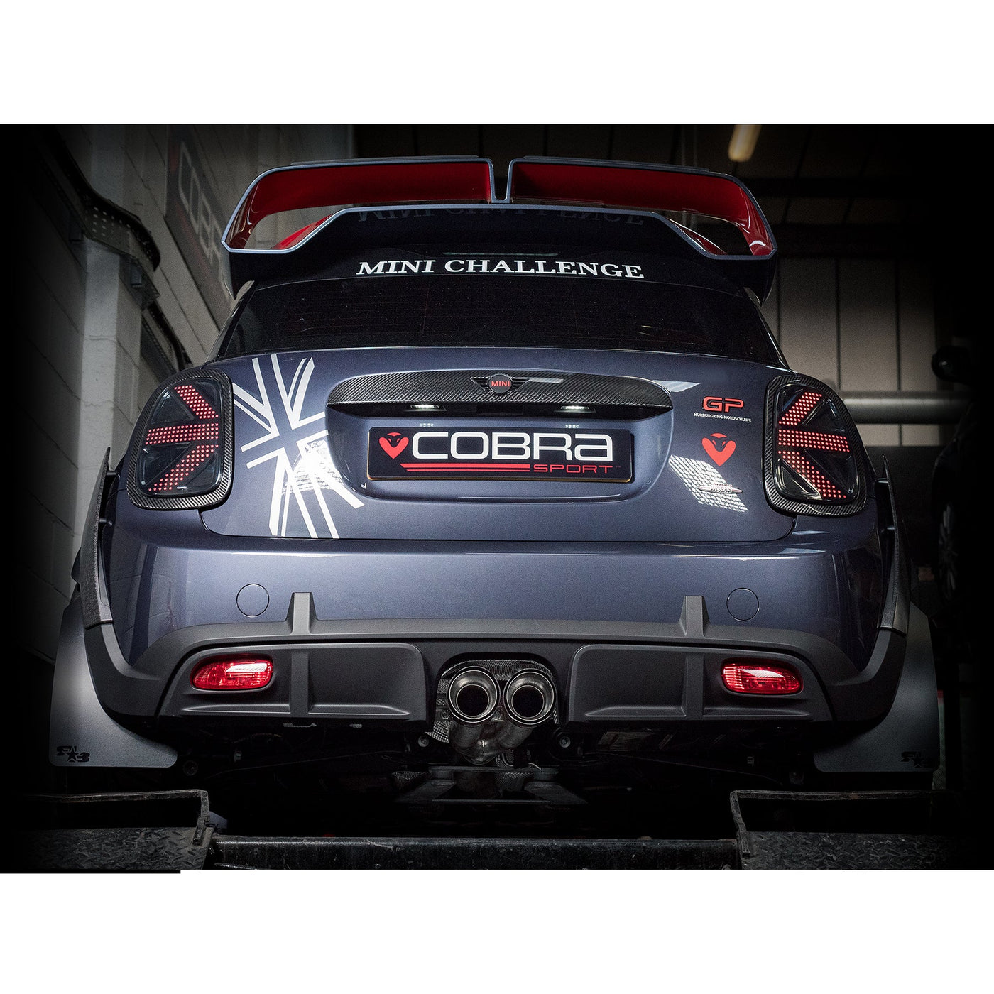 Mini Gp3 Rear Diffuser Mini GP3 (Mk3) JCW (F56) Sports Cat / De-Cat Downpipe Performance Exha ...