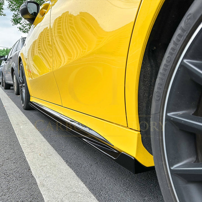 AMG style Gloss Black Side Skirts for Mercedes Benz W177 A Class 18-25