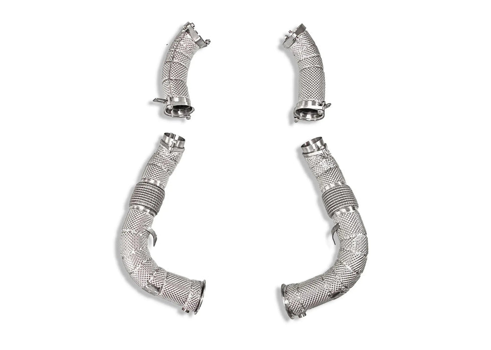 BMW S68 MaxFlow Downpipes G9X M5 / X5M60i / X6M60i / LCI X5M/X6M - Yonristic Performance