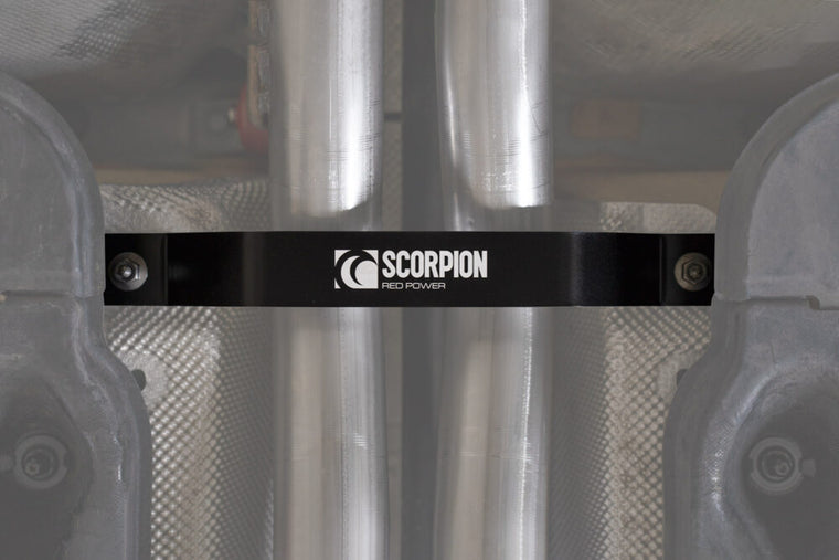 Audi RSQ3 (F3) Exhaust Tunnel Brace - Scorpion Red Power
