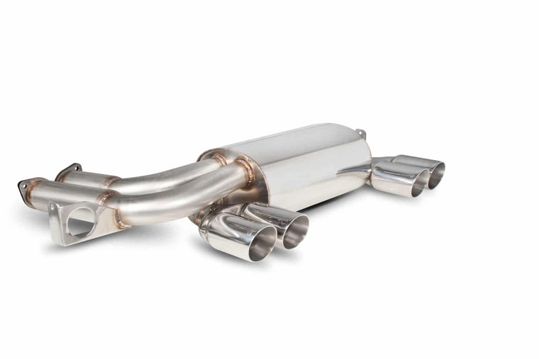 BMW E46 M3 Rear Silencer Exhaust - Scorpion Red Power