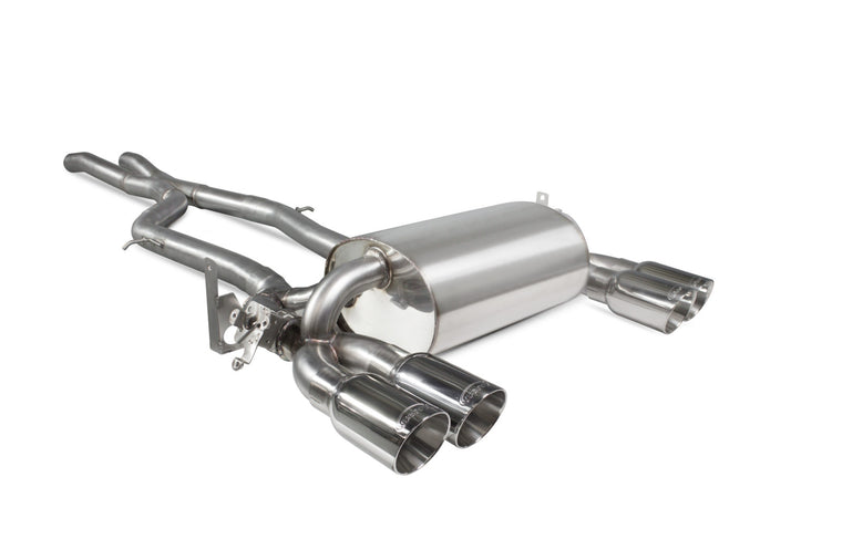 BMW F80 M3/M4 F82 F83 Cat-back Exhaust - Scorpion Red Power