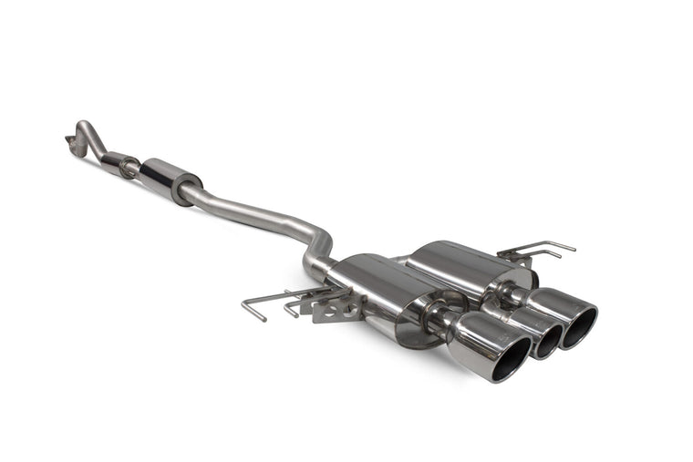 Honda Civic Type R FK8 Non-GPF Resonated Cat-back Exhaust - Scorpion Red Power
