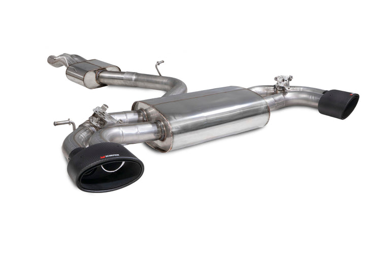 Audi TTRS MK3 Coupe Exhaust - Scorpion Red Power