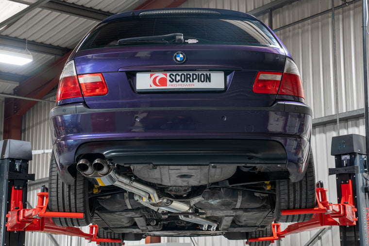 BMW E46 Cat-back Exhaust - Scorpion Red Power