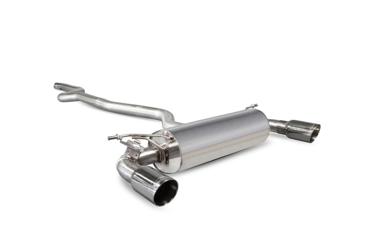 BMW M140i Non-resonated Non-GPF Cat-back Exhaust - Scorpion Red Power