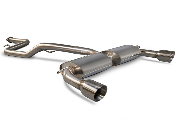 Ford Focus MK2 ST 225 2.5 Turbo 63.5mm Cat-back Exhaust - Scorpion Red Power