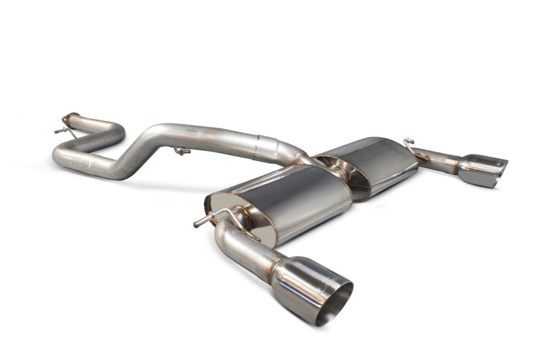 Ford Focus MK2 ST 225 2.5 Turbo 80mm Cat-back Exhaust - Scorpion Red Power