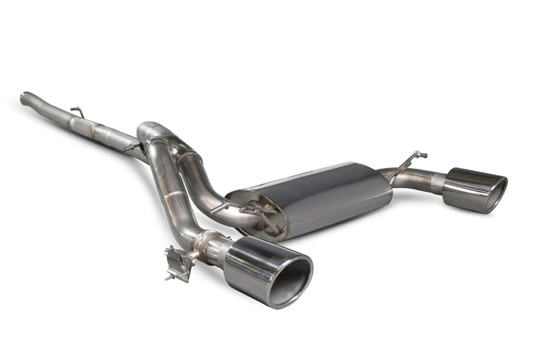 Ford Focus MK3 RS Non-GPF Model Only Valved Cat-back Exhaust - Scorpion Red Power