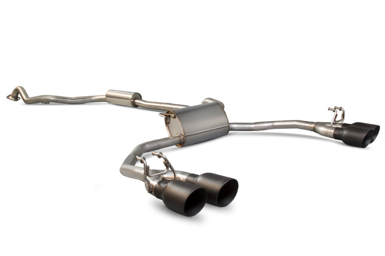 Honda Civic Type R FK2 (RHD) Resonated Cat-back Exhaust - Scorpion Red Power