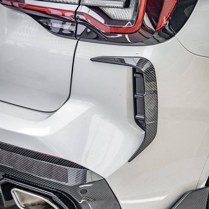 SQ Style Pre-Preg Carbon Fibre Rear Canards for BMW G01 X3 LCI 22-25