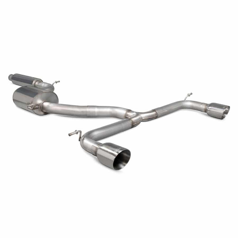 Volkswagen Golf MK7.5 GTI Non-GPF Model Only Resonated Cat-back Exhaust - Scorpion Red Power