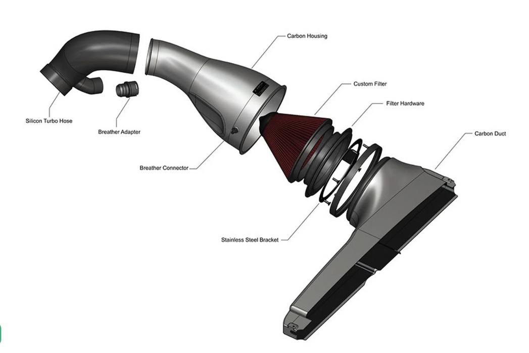 EVENTURI VOLKSWAGEN GOLF R/GTI CARBON FIBRE INTAKE SYSTEM (MK8)