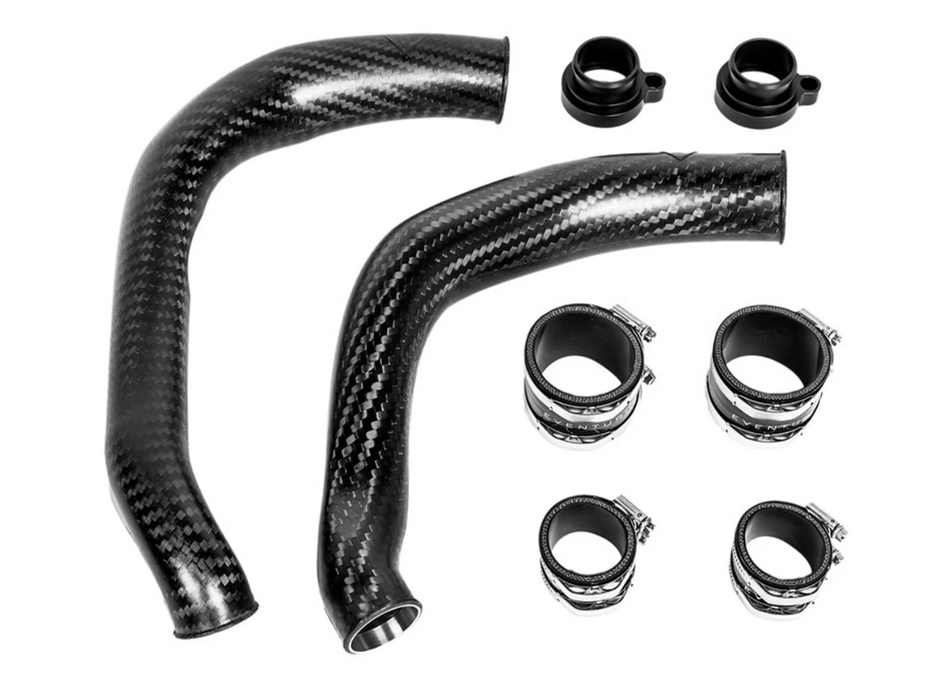 EVENTURI BMW S55 CHARGE PIPES IN CARBON FIBRE (F80 M3, F82 M4 & F87 M2 COMPETITION)