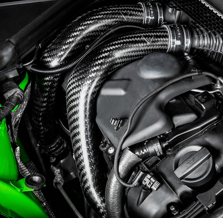 EVENTURI BMW S55 CHARGE PIPES IN CARBON FIBRE (F80 M3, F82 M4 & F87 M2 COMPETITION)