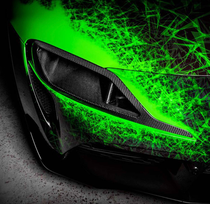 EVENTURI TOYOTA SUPRA HEADLAMP RACE INTAKE DUCT IN BLACK CARBON FIBRE (A90)