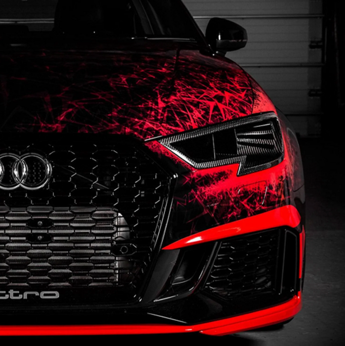 EVENTURI AUDI RS3 HEADLAMP RACE INTAKE DUCT IN CARBON FIBRE (8V FACELIFT)