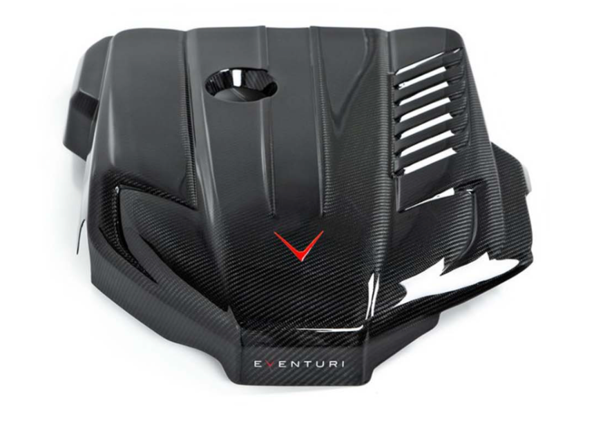 EVENTURI TOYOTA SUPRA B58 ENGINE COVER IN BLACK CARBON FIBRE (A90)